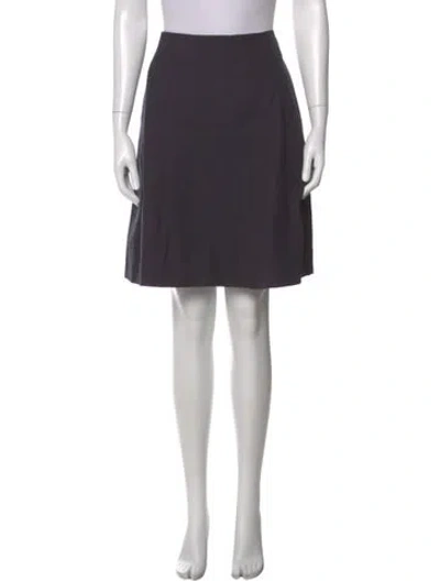 Pre-owned Marni Pleated Accents Mini Skirt In Gray