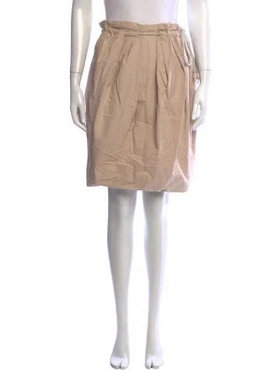 Pre-owned Marni Pleated Accents Mini Skirt In Neutrals