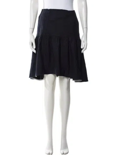 Pre-owned Marni Pleated Accents Mini Skirt W/ Tags In Blue