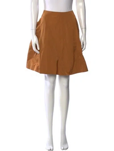 Pre-owned Marni Pleated Accents Mini Skirt In Yellow