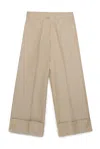 Marni Cotton Trousers In Beige