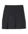 Marni Black Pleated Miniskirt In Black