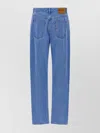 Marni Pleated Denim Trousers With Side And Back Pockets In Blue