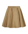 Marni Women Beige Cotton Twill Mini Skirt In Brown