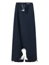 Marni Pleated Drawstring Trousers In Blue