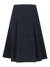 Marni Pleated Midi Skirt In Black