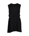 Marni Pleated Mini Dress In Black Acetate In Black