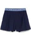 Marni Pleated Shorts In Blue