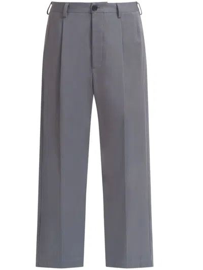 Marni Pleated Tailored Trousers In Grey