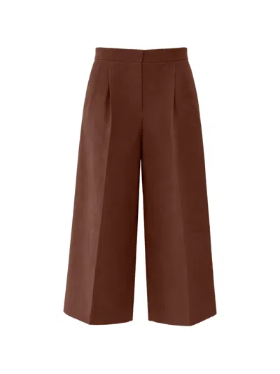 Marni Pleated Trousers In Brown