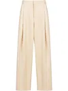 Marni Pleated Wide-leg Trousers In Neutrals