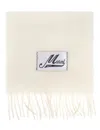 Marni Plush Off-white Alpaca Blend Scarf In Neutral