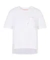 Marni Mending Logo Cotton Poplin Pocket T-shirt In White