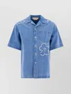Marni Pocketed Embroidered Short Sleeve Shirt