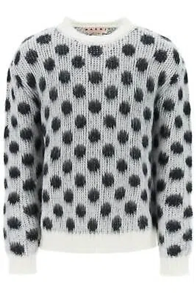 Pre-owned Marni Polka Dot Crewneck Sweater In Dow01