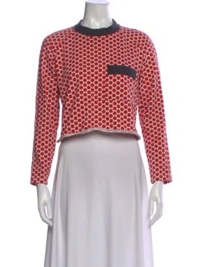 Pre-owned Marni Polka Dot Print Crew Neck Sweater In Multi