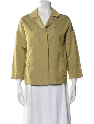 Pre-owned Marni Polka Dot Print Jacket In Green