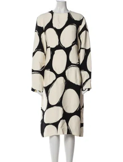 Pre-owned Marni Polka Dot Print Midi Length Dress W/ Tags In Multi