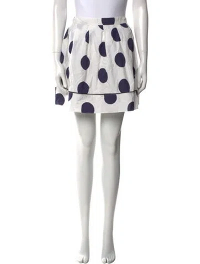 Pre-owned Marni Polka Dot Print Mini Skirt In Pink