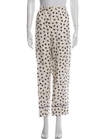 Pre-owned Marni Polka Dot Print Sweatpants In Neutrals