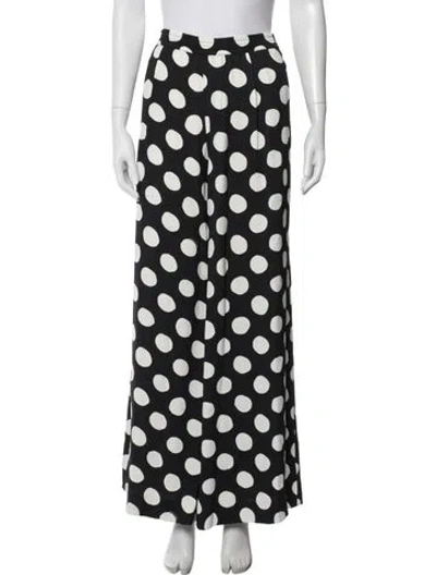 Pre-owned Marni Polka Dot Print Wide Leg Pants In Multi