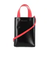 Marni Polka Dot Printed Tote Bag In Black