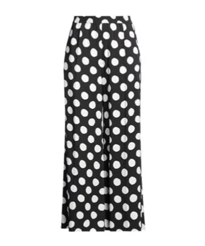 Marni Polka Dot Straight-leg Pants In Black