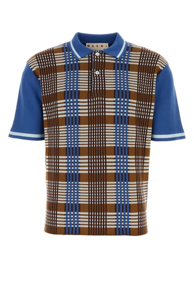 Marni Polo-48 Nd  Male In Blue