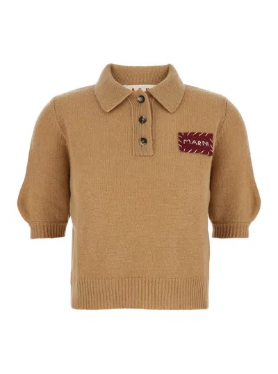 Marni Polo Neck In Brown
