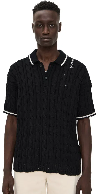 Marni Polo Neck Tee Black