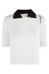 Marni White Cotton Polo In White