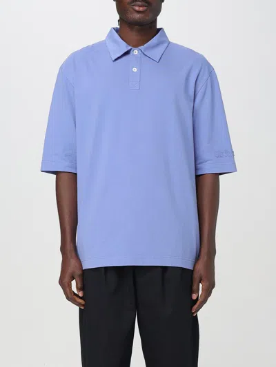 MARNI POLO SHIRT MARNI MEN COLOR GNAWED BLUE,G60991011