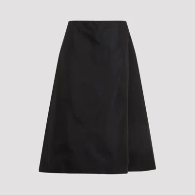 Marni Polyamide Midi Skirt For Women In Black
