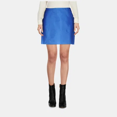 Pre-owned Marni Polyester Mini Skirts 44 In Blue