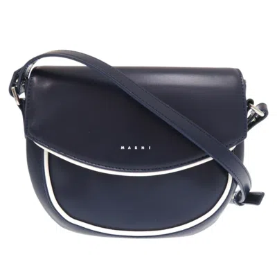 Pre-owned Marni Polyester Shoulder Bag () In Blue
