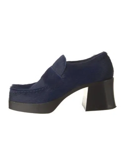 Pre-owned Marni Ponyhair Pumps In Blue