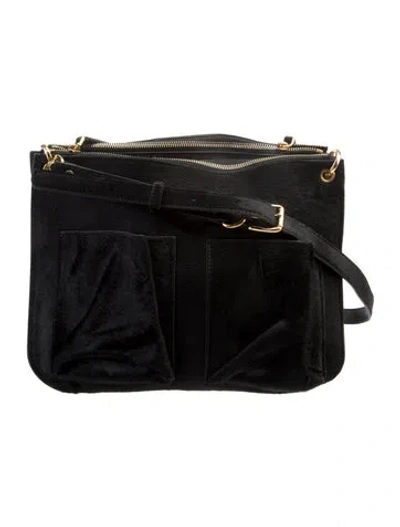 Pre-owned Marni Ponyhair Top Handle Bag In Black