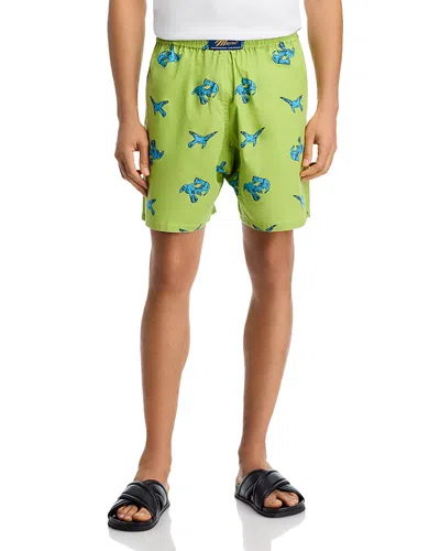 Marni Poplin Printed Shorts In Multi