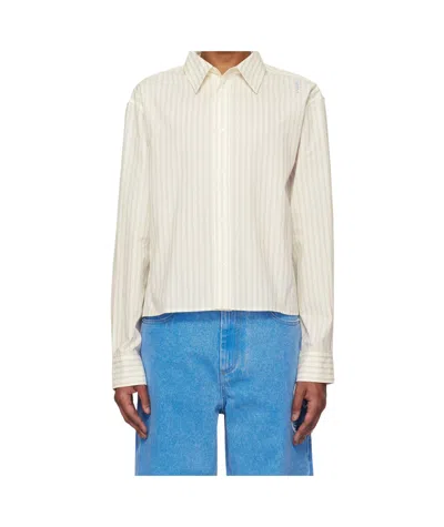 Marni Poplin Shirt In White