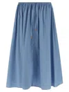 Marni Poplin Skirt Skirts Light Blue In Blue
