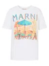 Marni Postcard-print Short-sleeve T-shirt In White