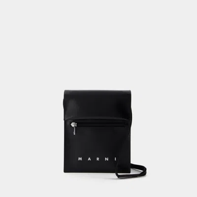 Marni Pouch On Strap Crossbody In Orange