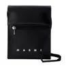Marni Pouch On Strap Crossbody In Black