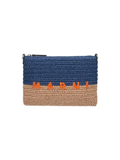 Marni Pouch Seaside In Blue