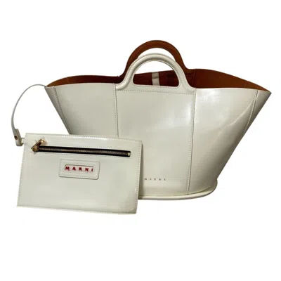 Pre-owned Marni Pouch Tote Bag () In White
