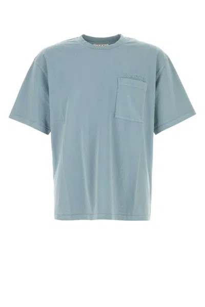 Marni Powder Blue Cotton T-shirt