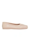 Marni Powder Pink Nappa Leather Seamless Little Bow Ballet Flat