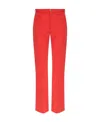 Marni Pressed Crease Flared Trousers In Red