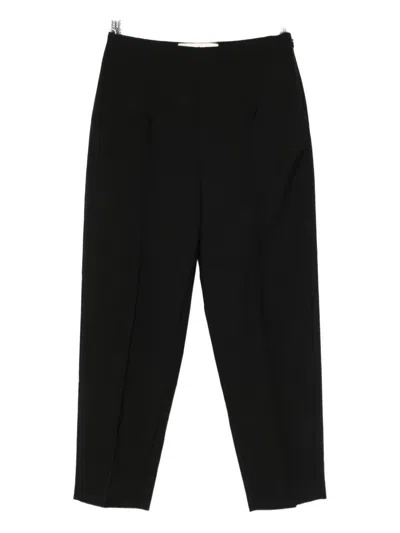 Marni Pressed-crease Trousers In Black