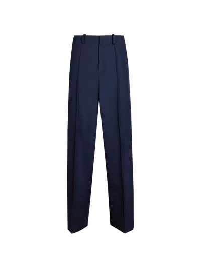 Marni Pressed-crease Tailored Trousers In Blue